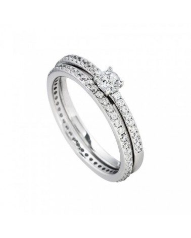 ANILLO DE COMPROMISO DE PLATA 0,5 KILATES DIAMONFIRE 6110821082