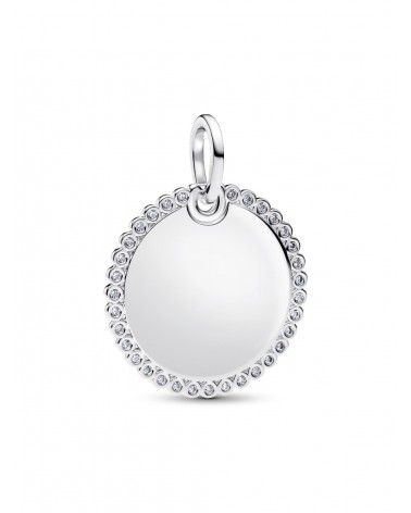 Colgante Pandora Etiqueta Redonda Grabable 394007C01