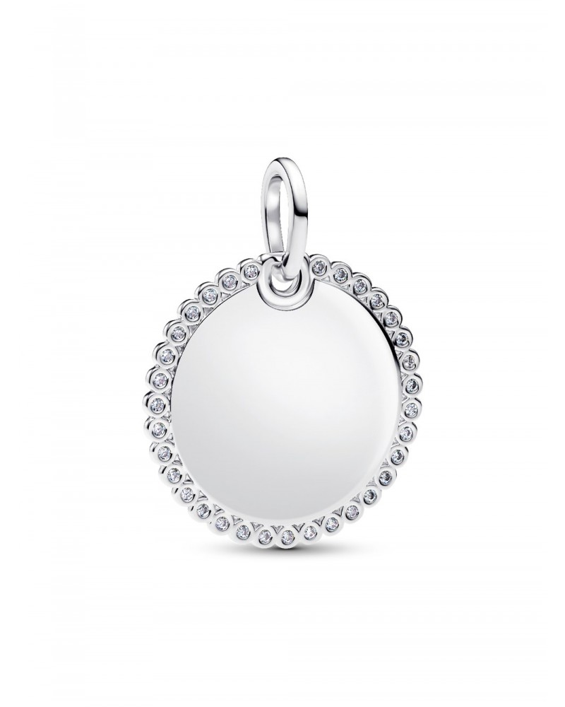 Colgante Pandora Etiqueta Redonda Grabable 394007C01
