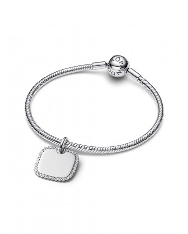 Colgante Pandora Etiqueta Grabable Cuadrada Brillante 394009C01 - foto 3