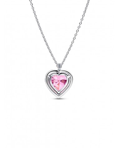 Collar Pandora Halo Corazón Rosa 394414C01 - foto 3