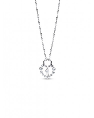 Collar Pandora Candado Corazón Brillante 394416C01 - foto 2