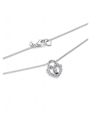 Collar Pandora Candado Corazón Brillante 394416C01 - foto 3