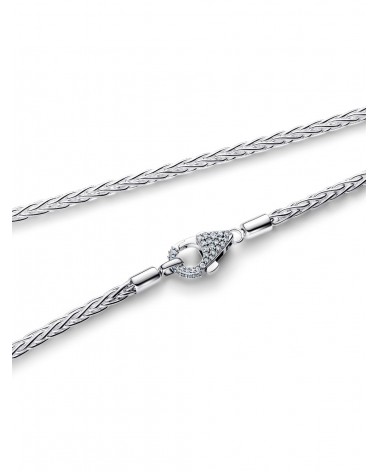 Collar Pandora Cadena de Espiga con Cierre en Pavé 394463C01 - foto 3