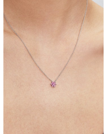 Collar Pandora con Colgante Flor Rosa Brillante 395116C01 - foto 2
