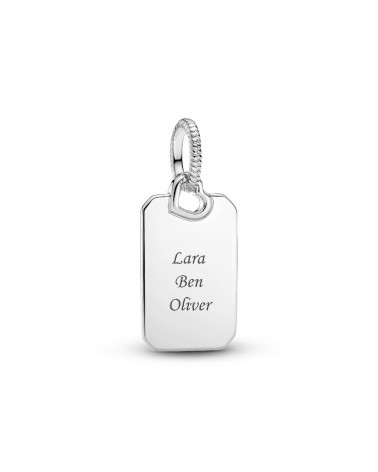 Colgante Pandora Etiqueta Rectangular Grabable 398611C00 - foto 2