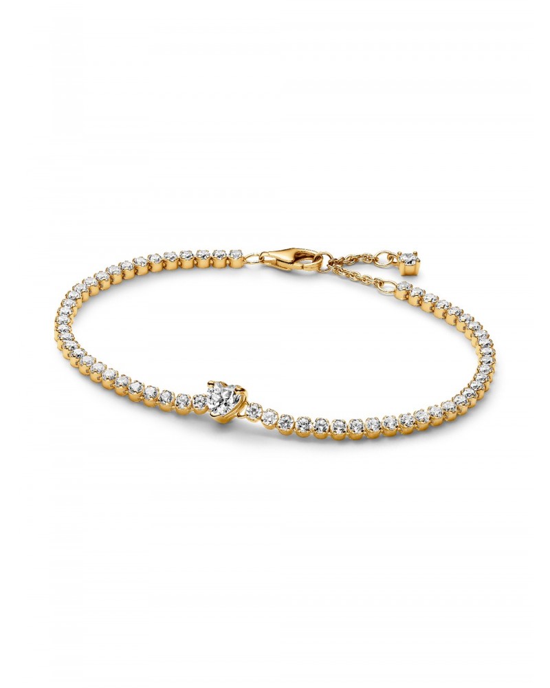 Pulsera Pandora de Tenis Corazón Brillante 560041C01