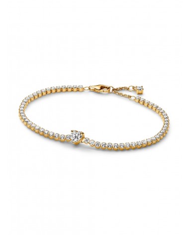 Pulsera Pandora de Tenis Corazón Brillante 560041C01