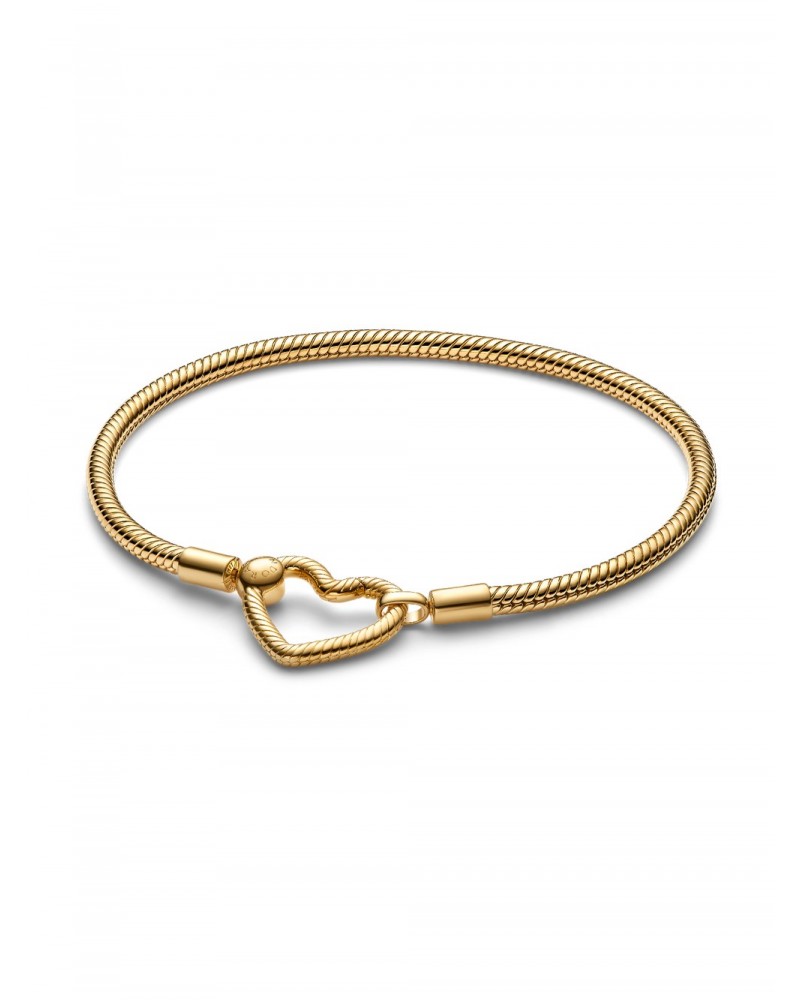 Pulsera Pandora de Cadena de Serpiente con Cierre de Corazón 562257C00