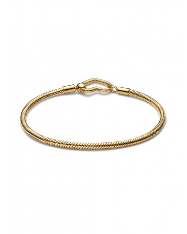 Pulsera Pandora de Cadena de Serpiente con Cierre de Corazón 562257C00 - foto 2