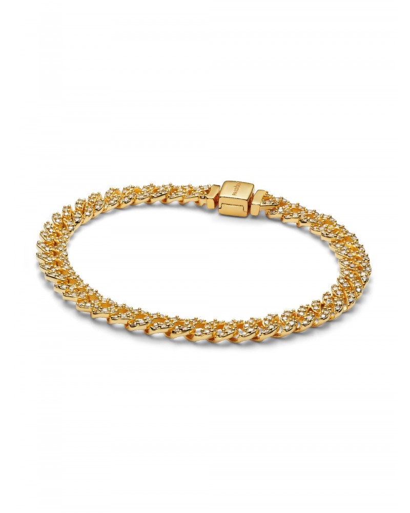 Pulsera Pandora Cadena Cubana en Pavé 563008C01
