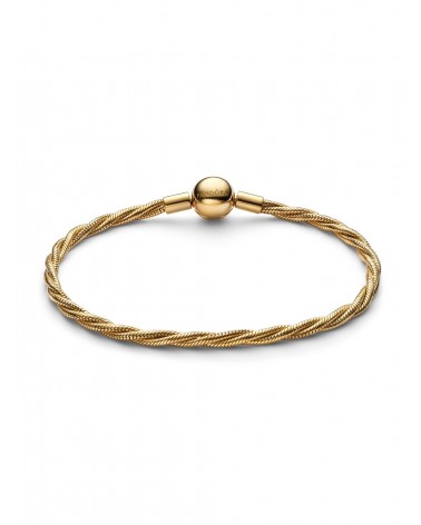 Pulsera Pandora de Cadena de Serpiente Trenzada con Cierre Redondo 563757C00 - foto 2
