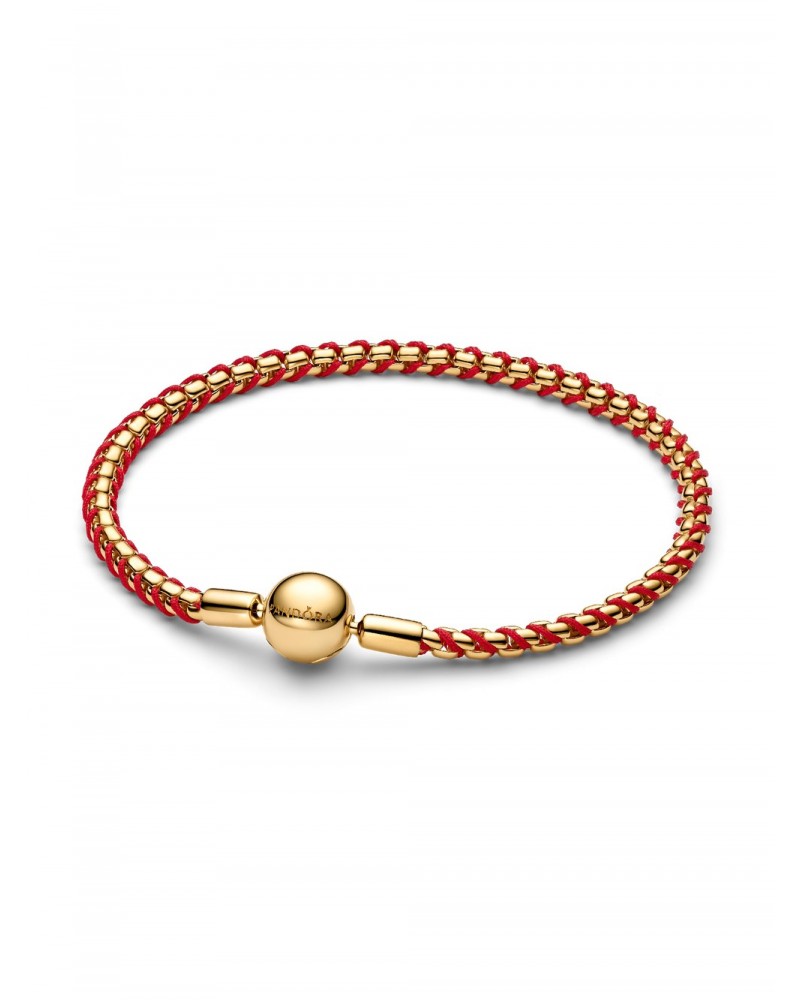 Pulsera Pandora Cadena Caja Cordón Rojo 563816C01