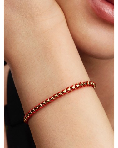 Pulsera Pandora Cadena Caja Cordón Rojo 563816C01 - foto 2