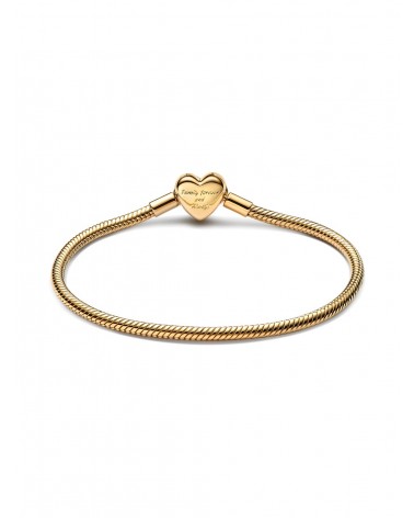 Pulsera Pandora de Cadena de Serpiente con Cierre de Corazón Infinito Brillante 563758C01 - foto 2