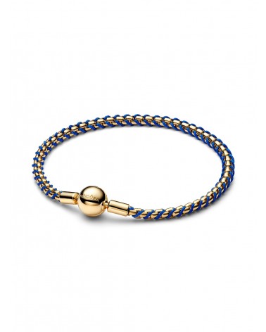 Pulsera Pandora Cadena Caja Cordón Azul 563816C02