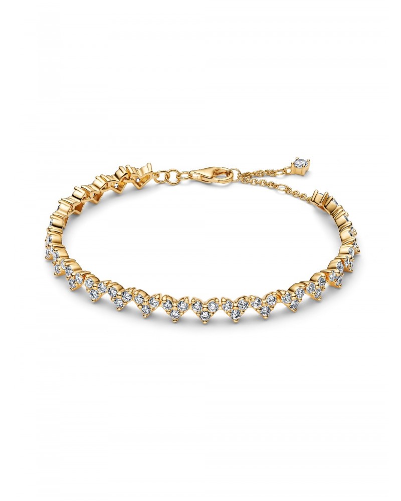 Pulsera Pandora Corazón Triple Gemas 564390C01