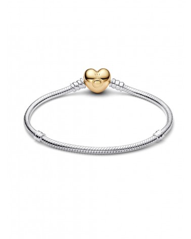 Pulsera Pandora de Cadena de Serpiente con Cierre de Corazón 568707C00 - foto 2