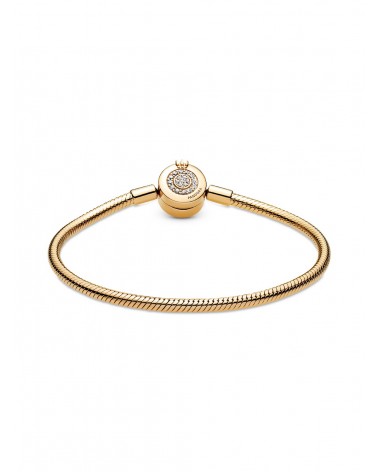 Pulsera Pandora de Cadena de Serpiente O coronada Brillante 569046C01 - foto 2