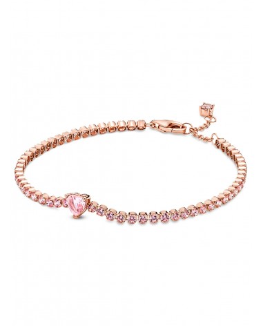 Pulsera Pandora de Tenis Corazón Brillante 580041C01