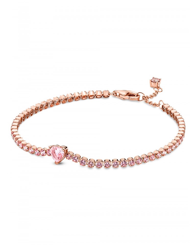 Pulsera Pandora de Tenis Corazón Brillante 580041C01