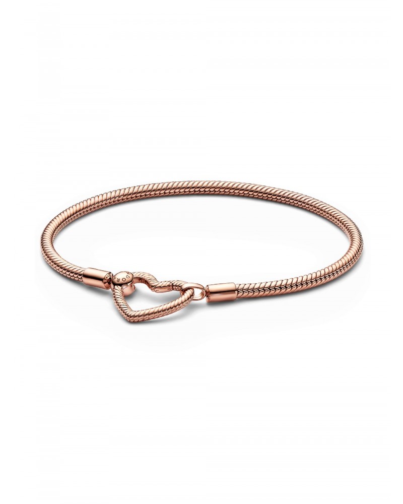 Pulsera Pandora Moments Cadena de Serpiente Cierre Corazón 582257C00