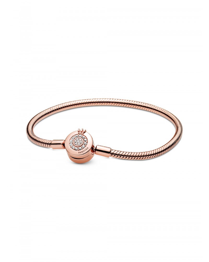 Pulsera Pandora de Cadena de Serpiente O coronada Brillante 589046C01