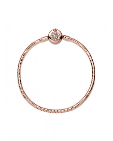 Pulsera Pandora de Cadena de Serpiente O coronada Brillante 589046C01 - foto 2