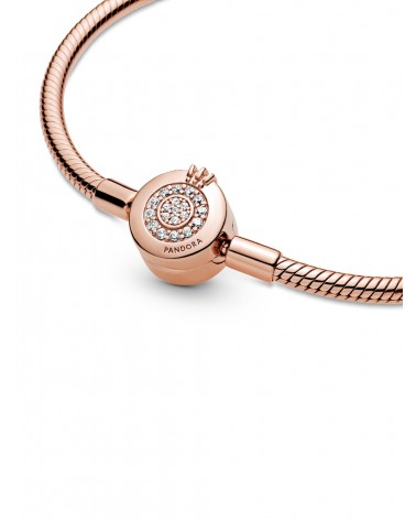 Pulsera Pandora de Cadena de Serpiente O coronada Brillante 589046C01 - foto 3