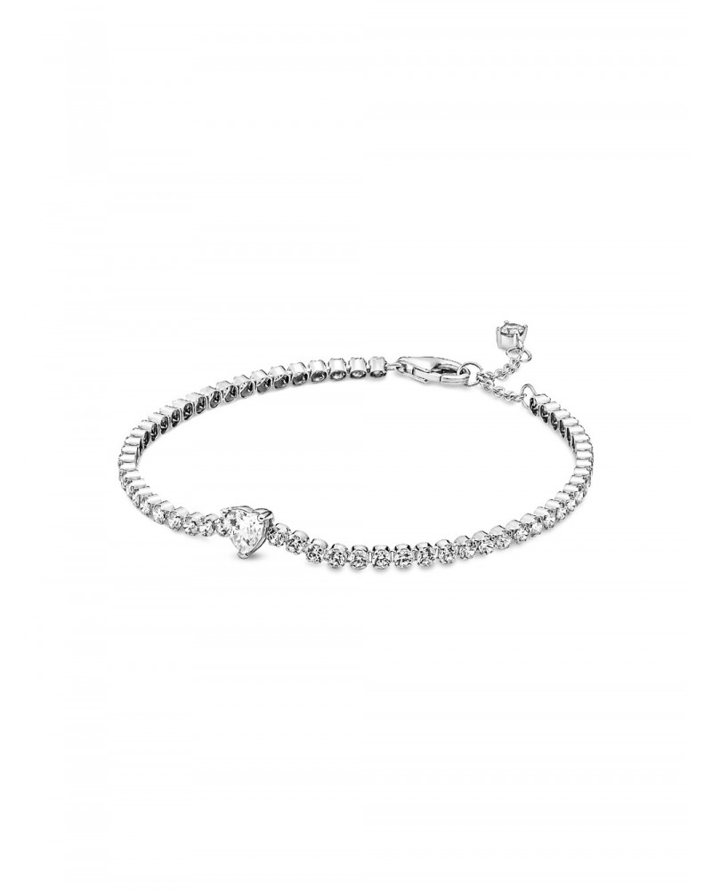 Pulsera Pandora de Tenis Corazón Brillante 590041C01