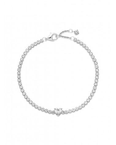 Pulsera Pandora de Tenis Corazón Brillante 590041C01 - foto 3