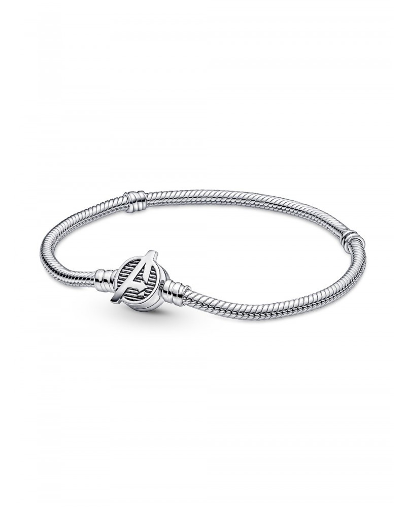 Pulsera Pandora Moments Cadena de Serpiente Cierre Logo los Vengadores de Marvel 590784C00