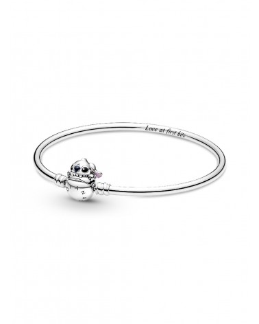 Pulsera Rígida Pandora Moments Cierre Mordisco Stitch de Disney 591683C01