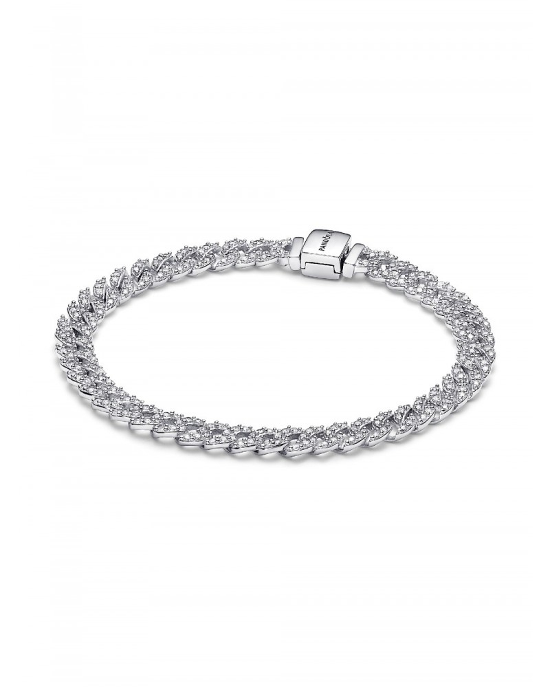 Pulsera de Cadena Cubana de Pavé de Pandora Timeless 593008C01