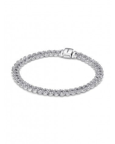 Pulsera de Cadena Cubana de Pavé de Pandora Timeless 593008C01
