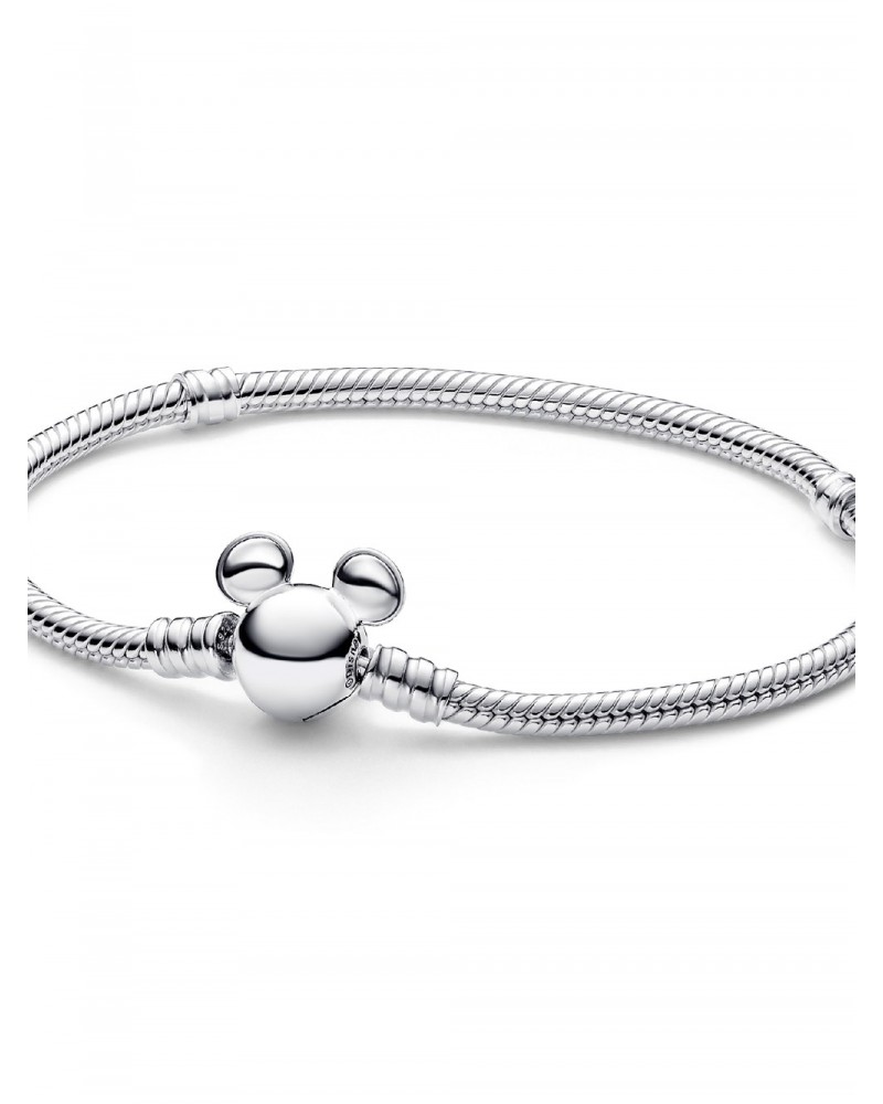 Pulsera Pandora Moments Cadena de Serpiente con Cierre Mickey Mouse de Disney 593061C00
