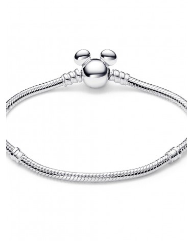 Pulsera Pandora Moments Cadena de Serpiente con Cierre Mickey Mouse de Disney 593061C00 - foto 2