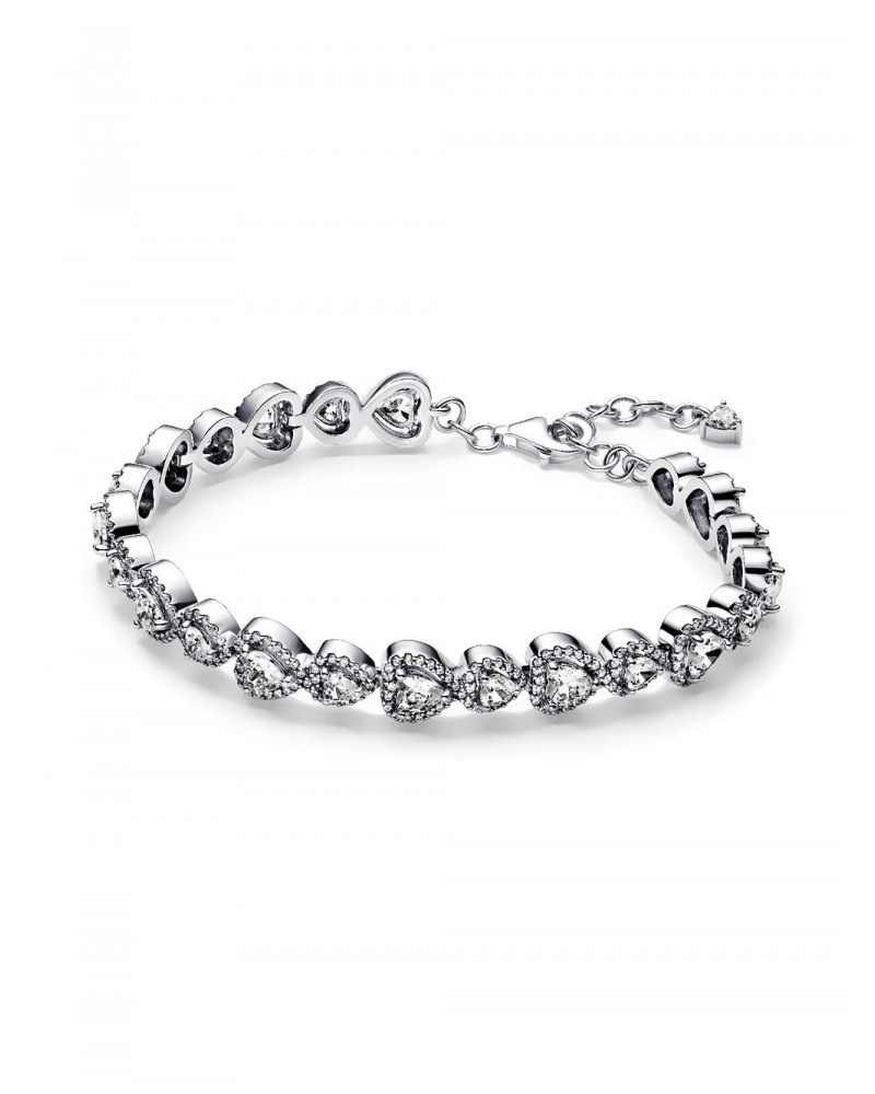 Pulsera Pandora Halo Corazones 593655C01