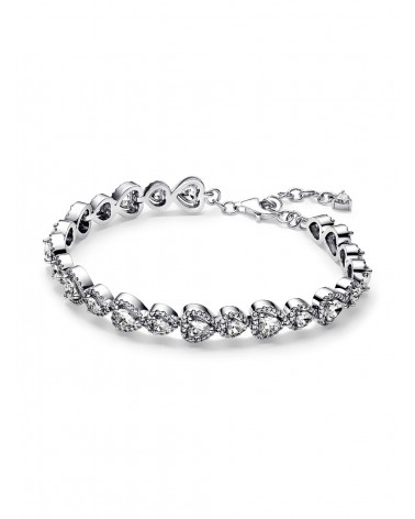 Pulsera Pandora Halo Corazones 593655C01