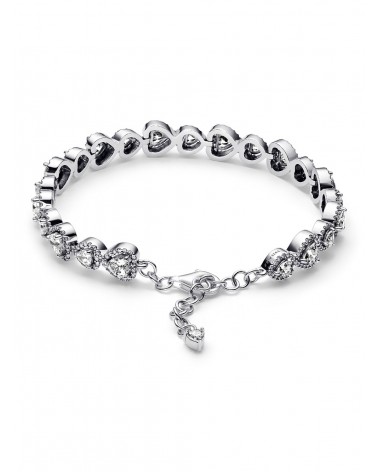Pulsera Pandora Halo Corazones 593655C01 - foto 3