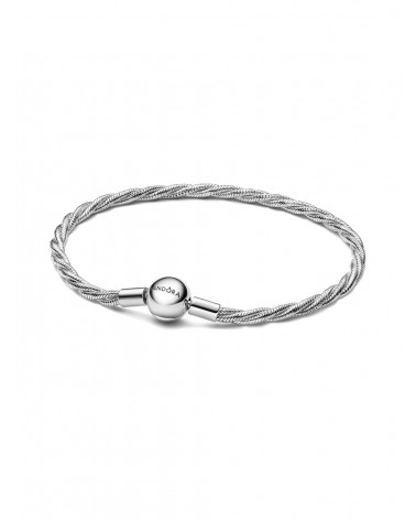 Pulsera Cadena de Serpiente Trenzada con Cierre de Bola de Pandora 593757C00