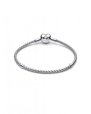 Pulsera Pandora de Cadena de Tachuelas con Cierre de Corazón 593853C00 - foto 2