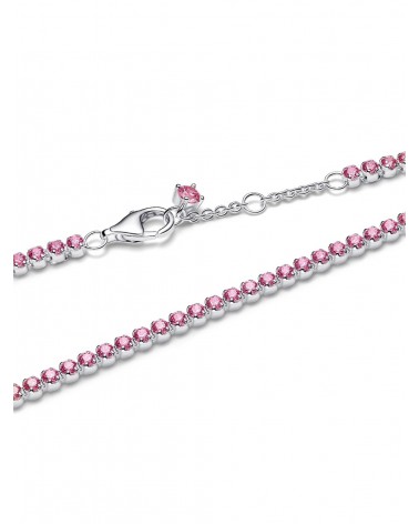 Pulsera Pandora de Tenis Fina Rosa 593927C02 - foto 2