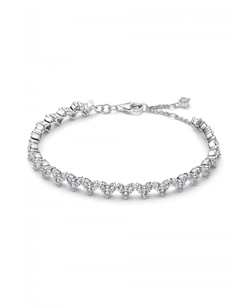 Pulsera Pandora Corazón Triple Gemas 594390C01