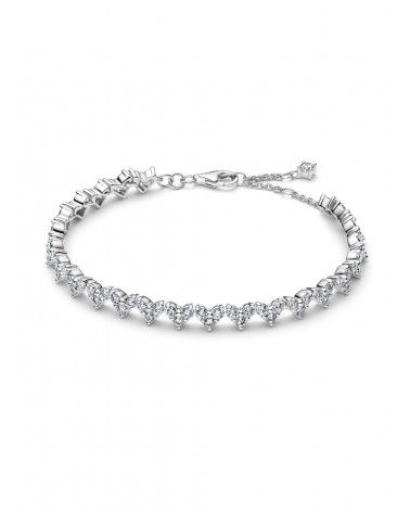 Pulsera Pandora Corazón Triple Gemas 594390C01
