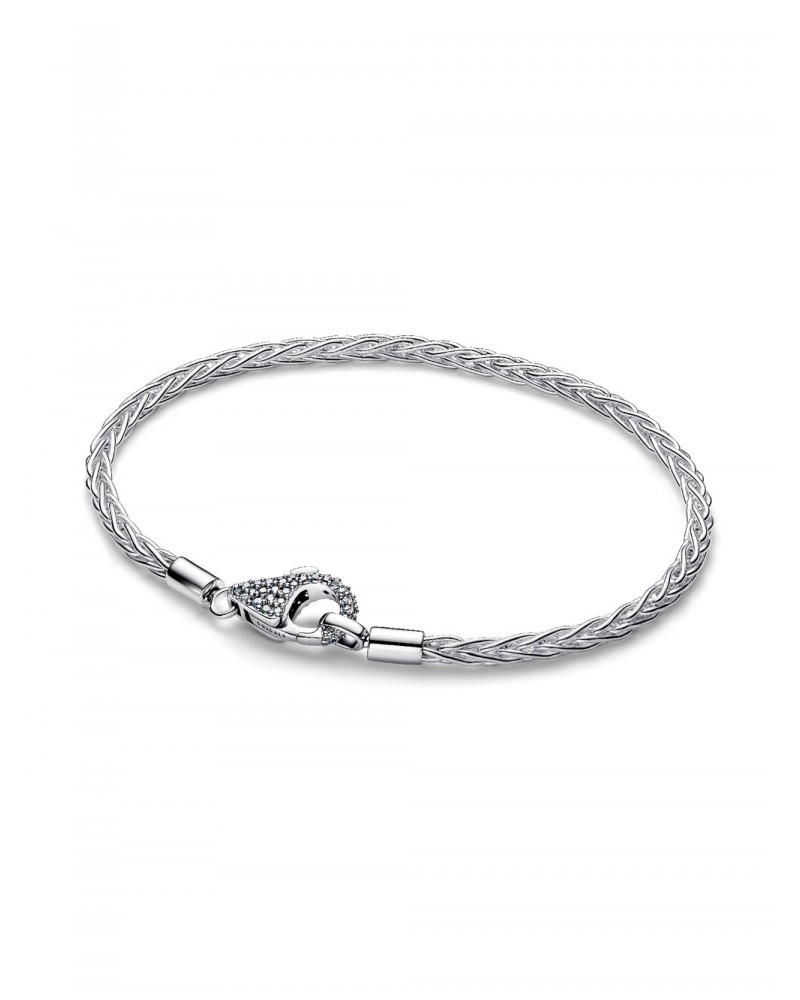 Pulsera Pandora Moments Cadena de Espiga con Cierre en Pavé 594462C01