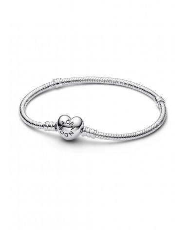 Pulsera Pandora Diseño Cadena de Serpiente y Corazón de Moments 594594C00