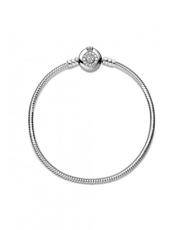Pulsera Pandora de Cadena de Serpiente O coronada Brillante 599046C01 - foto 2