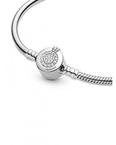 Pulsera Pandora de Cadena de Serpiente O coronada Brillante 599046C01 - foto 3