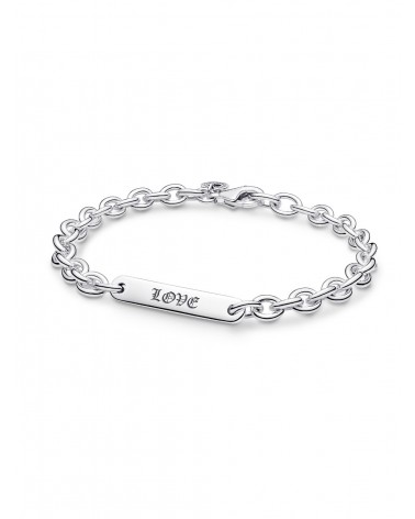 Pulsera Pandora de Eslabones con Barra Grabable 599523C00 - foto 2
